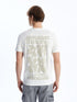 LC Waikiki Crew Neck Short Sleeve Printed Combed Cotton Men's T-shirt